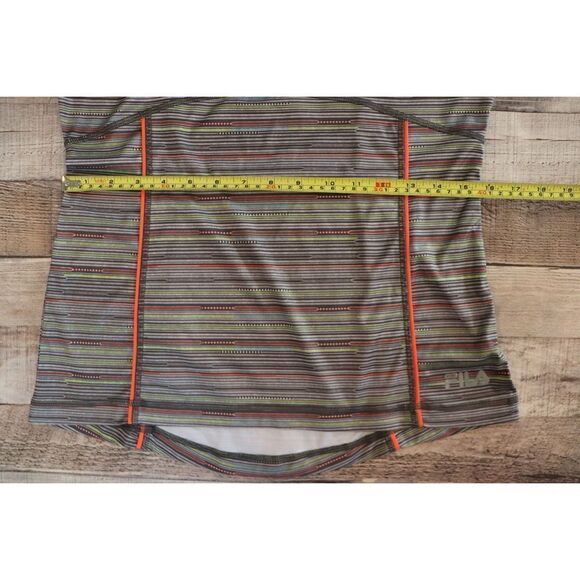 Fila Activewear Sportswear Grey Striped Fitted Running Top Shirt MEDIUM Sporty - Picture 6 of 9